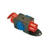Dugaszoló elosztóadapter 16A/400V 1x16A5P400V 2x16A2P+E/230V műanyag hordozható IP44 PCE - 9430402