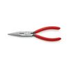 Fél-kerek csőrű (rádió) fogó 61HRC vágóéllel max.d2,5/1,6mm piros 160mm-hossz KNIPEX - 2501160