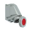 Ipari dugalj falra szerelhető 3P+E +PilotKontakt 63A 400V(50+60Hz) piros IP67 műanyag PCE - 1345-6