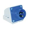 Ipari dugvilla 2P+E falonkívüli 16A 230V(50+60Hz) kék műanyag ferde csavaros PCE - 513-6