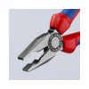 Kombinált fogó 60HRC max.d12/3,4/2,2mm-vágás piros-kék polírozott 180mm KNIPEX - 0302180