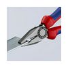 Kombinált fogó 60HRC max.d12/3,4/2,2mm-vágás piros-kék polírozott 180mm KNIPEX - 0302180