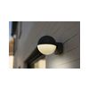 LUTEC 5138001118 LOOMA kültéri fali 1*E27 fekete/opál félgömb IP54