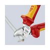 Oldalcsípő fogó 61HRC piros-sárga szigetelés normál 160mm szigetelt 1000V KNIPEX - 7026160