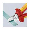 Oldalcsípő fogó 61HRC piros-sárga szigetelés normál 160mm szigetelt 1000V KNIPEX - 7026160