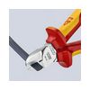 Oldalcsípő fogó 61HRC piros-sárga szigetelés normál 160mm szigetelt 1000V KNIPEX - 7026160