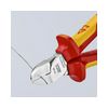 Oldalcsípő fogó 61HRC piros-sárga szigetelés normál 160mm szigetelt 1000V KNIPEX - 7026160