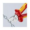 Oldalcsípő fogó 61HRC piros-sárga szigetelés normál 160mm szigetelt 1000V KNIPEX - 7026160