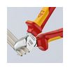 Oldalcsípő fogó 61HRC piros-sárga szigetelés normál 160mm szigetelt 1000V KNIPEX - 7026160