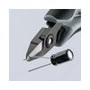 Oldalcsípő fogó precíziós-elektronikai ESD 64HRC max.d0,8mm szürke normál 125mm KNIPEX - 7962125ESD