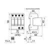 Túlfeszültség-korlátozó DEHNguard C 4P T2 TN-S 230V/AC 40kA 4M DG M TNS 275 FM DEHN - 952405