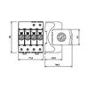 Túlfeszültség-levezető C 3P+N T2 TN-S TN-C-S TT 230V/AC 40kA 4M V20-3+NPE-280 OBO-BETTERMANN - 5095253