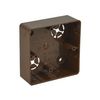 Vezetékcsatorna elosztódoboz sötét tölgy műanyag 81mm x 81mm x 28mm 4mm2-vezetőhöz(max.) LK KOPOS - LK 80X28R/1_I2