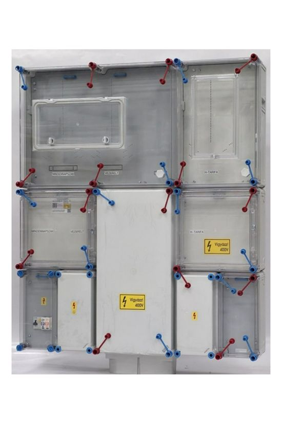1/3F mérőszekrény 1xM63.80A+1xV32A+1xH63.80A földkábeles dugaszolóaljzatos HB333KF4D-U1(HEN25.E194) Hensel - 1091989
