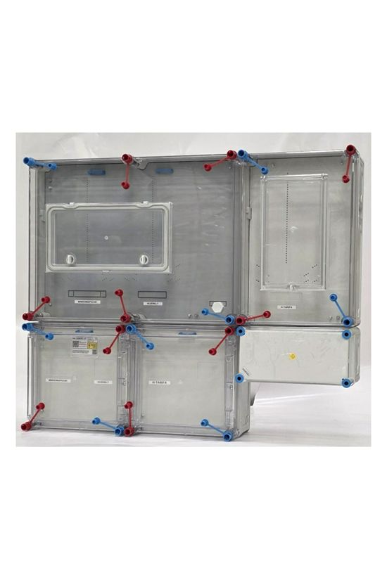 1/3F mérőszekrény 1xM63.80A+1xV32A+1xH63.80A szabadvezetéki 3M HB333KSZ-U1(HEN25.E205) Hensel - 1091993