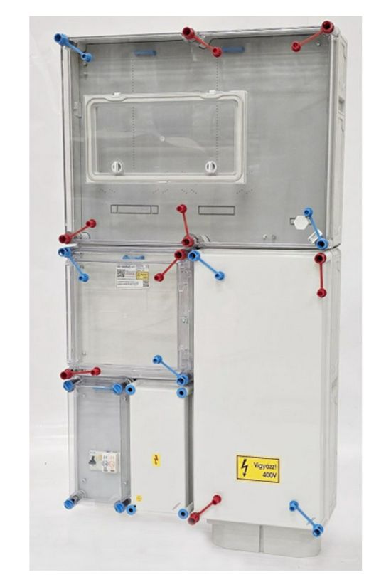 1/3F mérőszekrény 1xM63.80A+1xV32A/H földkábeles (95mm2) dugaszolóaljzatos HB33K0F4D-U1(HEN25.E191) Hensel - 1091334