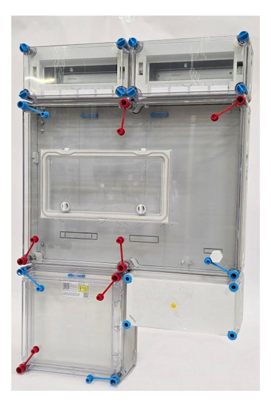 1/3F mérőszekrény 1xM63.80A+1xV32A/H szabadvezetéki 2x12modul felül HB33K024-U1(HEN24.E188) Hensel - 1091349