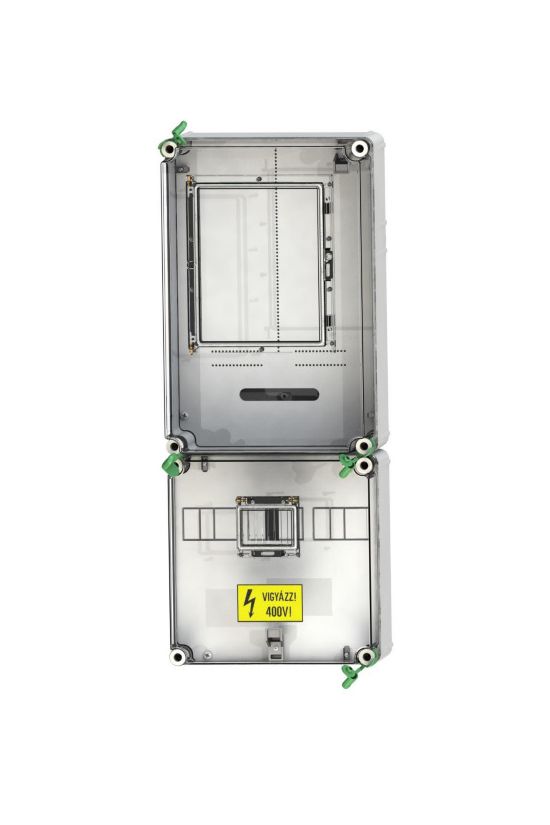 1/3F mérőszekrény 1xM63.80A szabadvezetékes 1-szintes 1-mérőhely 1M PVT 3075 Fm-SZ Csatári Plast - CSP21.E016