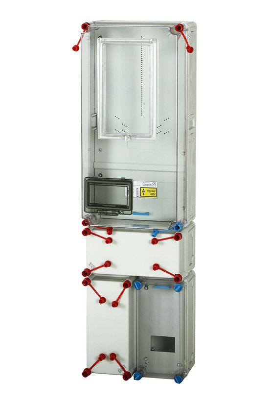 1/3F mérőszekrény 1xM63A földkábeles +1x4M +1xdugaljhely 1-szintes HB3000F4-U(HEN21.E008) Hensel - 1091620