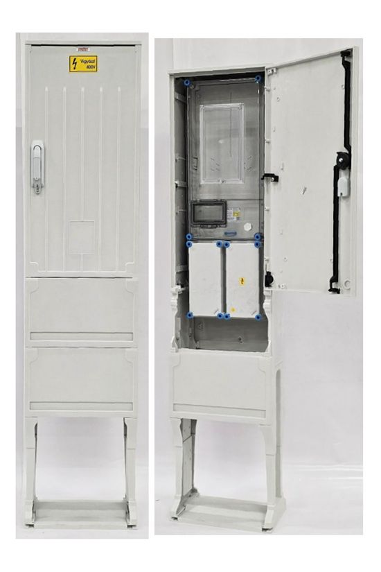 1/3F mérőszekrény 1xM63A földkábeles szabadtéri 1-szintes 1M HB3000FE-U1(HEN24.ES195) Hensel - 1091352