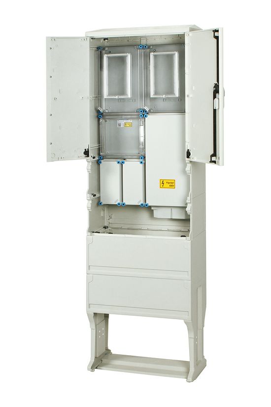 1/3F mérőszekrény 1xM80+1xH63A földkábeles álló 1-szintes HB33K0FE-U(HEN21.ES082) Hensel - 1091641