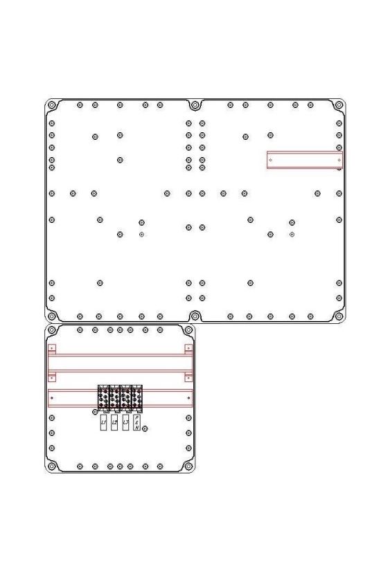 1/3F mérőszekrény 1xV63.80A szabadvezetékes 1-szintes 1-mérőhely 2M PVT 6075 VFm-SZ Csatári Plast - CSP21.E018