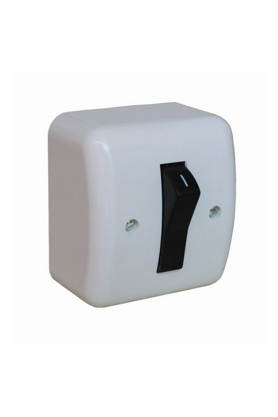 103 3P kapcsoló betét ház-fölsőrésszel krém falonkívüli csavaros IP21 1- VA Elektronika - KBI-163-K