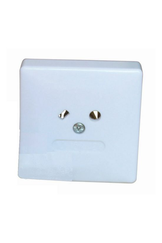 162 dugalj földeletlen dugalj komplett házban krém IP20 falonkívüli csavaros VA Elektronika - 00541/VA