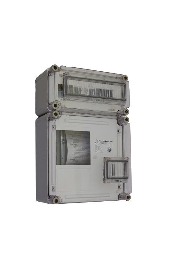 1F mérőszekrény +felül kismegszakítók 1-szintes 1-mérőhely 1 PVT 3030 ÁK 12 - F Csatári Plast - CSP33215002