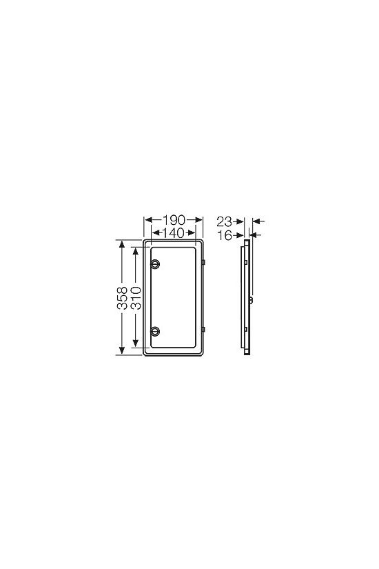 Ablak IP54 lakatolható fogyasztásmérőhöz 140mm-sz 310mm-ma NZKL54 ENYMETER Hensel - 2000055