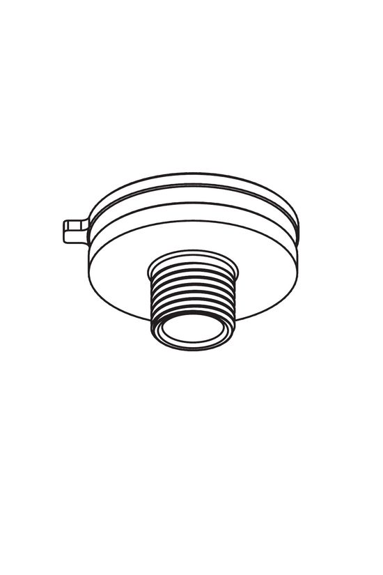 Adapter rögzítő világítási sín adapterhez forgó M10x1 fekete alumínium XTSA 57/17-9 LIVAL - KKT301639