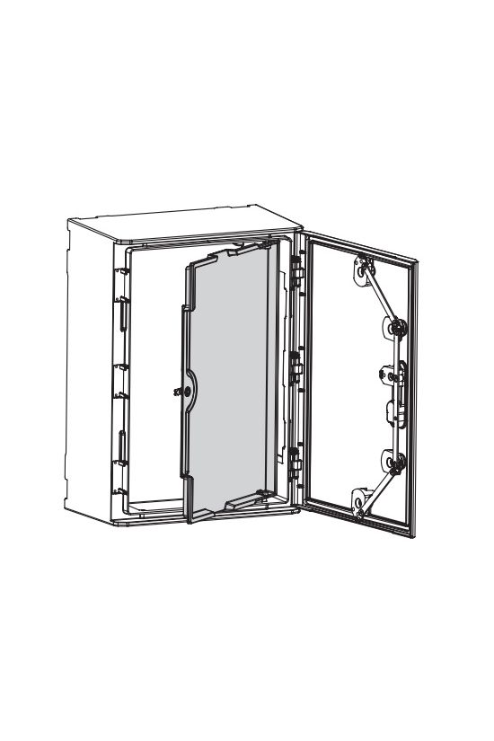 Ajtó belső szürke kezeletlen műanyag 600mmx 800mmx HYDRA Z.U.P. Emiter - DWH68