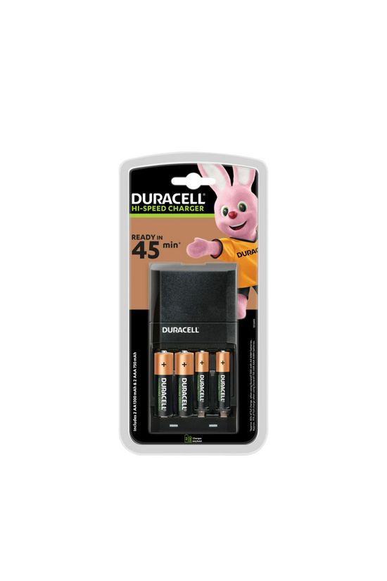 Akkumulátortöltő AA (ceruza/AAA (mikro) +2db 1300mAh AA + 2db 750mAh AAA akku 45min  CEF14 DURACE