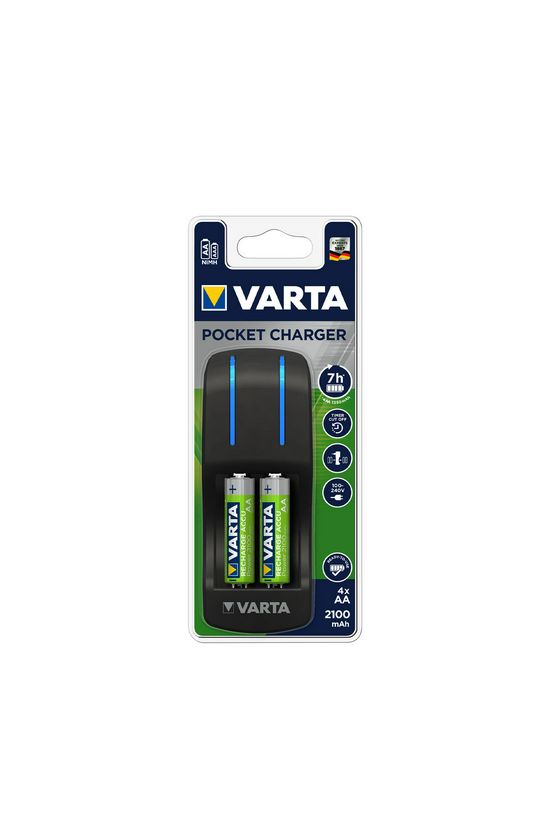 Akkumulátortöltő AA (ceruza/AAA (mikro) +4db 2100mAh AA (420min)  Pocket VARTA - 57642101451