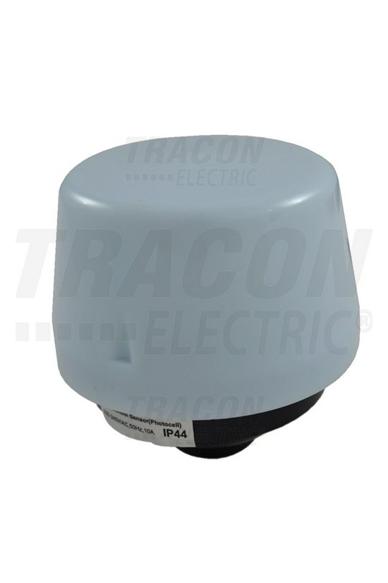 Alkonykapcsoló falra kültér 5-50lx 1z 300W falonkívüli műanyag fehér TRACON - ALK-OUT