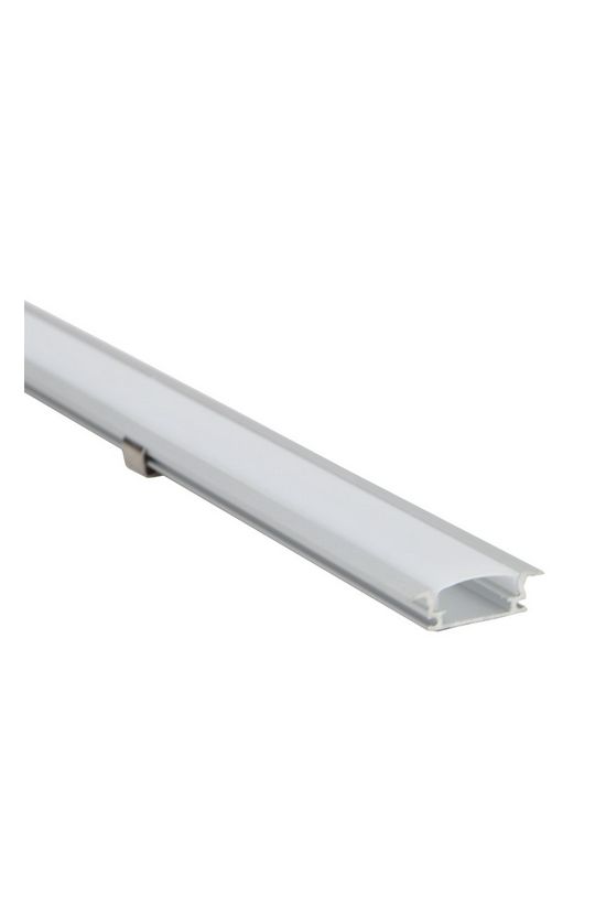 LED szalag profil alumínium 24,3x7,9x2000mm 10/12mm-szalagho TRACON - LEDSZPR2