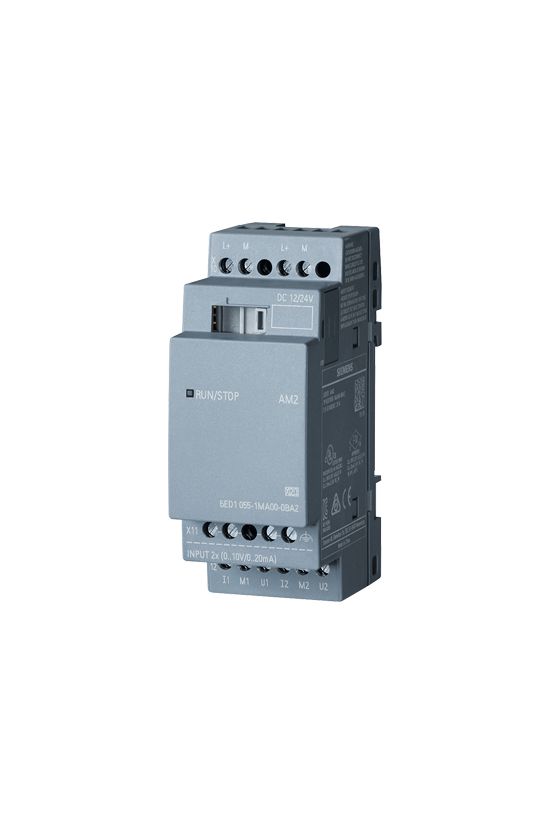 Analóg bemeneti modul 0...10V/0(4)...20mA 10Bit 2AI LOGO! SIEMENS - 6ED1055-1MA00-0BA2