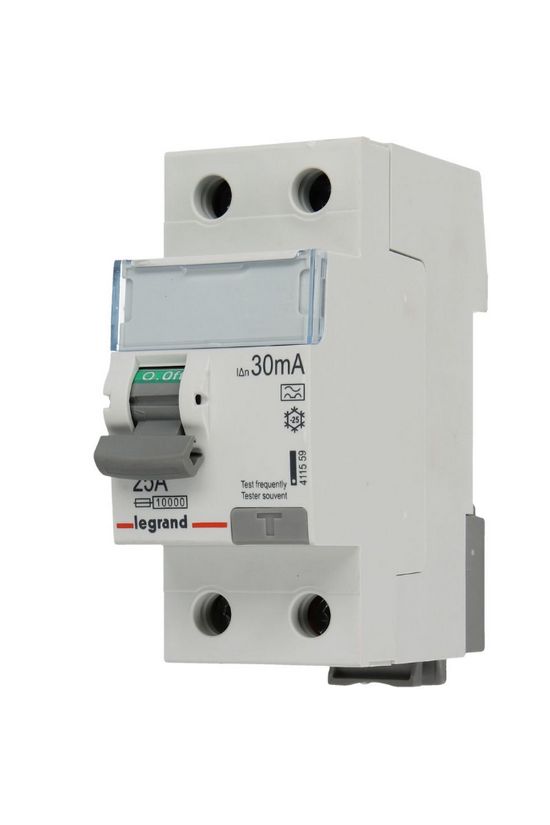 Áram-védőkapcsoló (Fi-relé) analóg 1P+N 25A 30mA A-típus 10kA TX3 LEGRAND - 411559