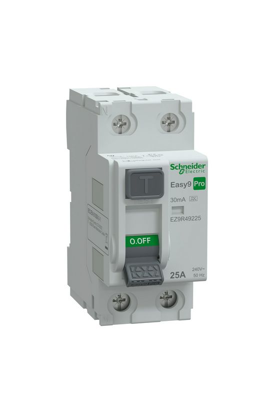 Áram-védőkapcsoló (Fi-relé) analóg 2P 25A 0.03A A-típus Easy9 Pro Schneider - EZ9R49225