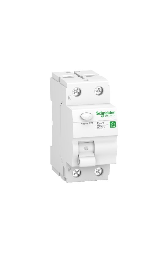 Áram-védőkapcsoló (Fi-relé) analóg 2P 25A 30mA A-típus 6kA Resi9 R Schneider - R9R02225