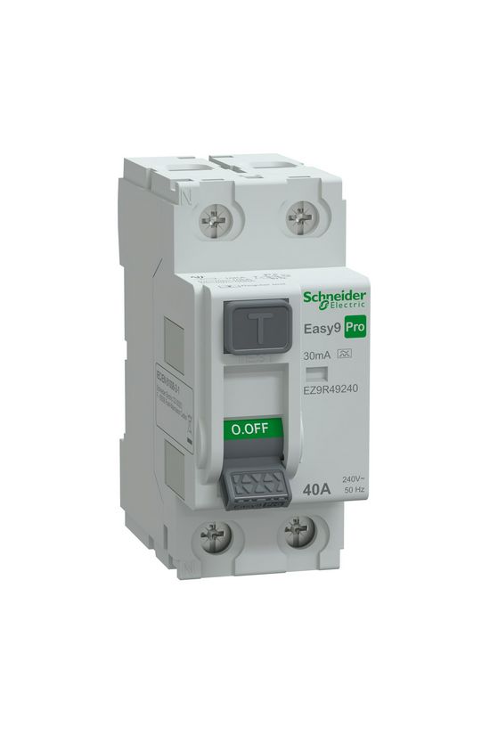 Áram-védőkapcsoló (Fi-relé) analóg 2P 40A 0.03A A-típus Easy9 Pro Schneider - EZ9R49240