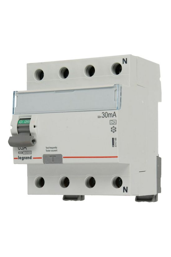 Áram-védőkapcsoló (Fi-relé) analóg 3P+N 63A 30mA A-típus 10kA TX3 LEGRAND - 411766