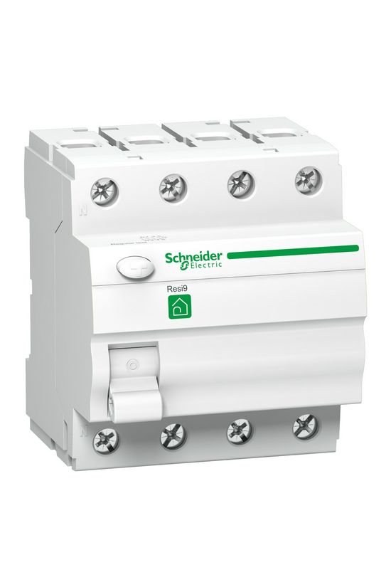 Áram-védőkapcsoló (Fi-relé) analóg 4P 40A 30mA A-típus 6kA Resi9 R Schneider - R9R01440