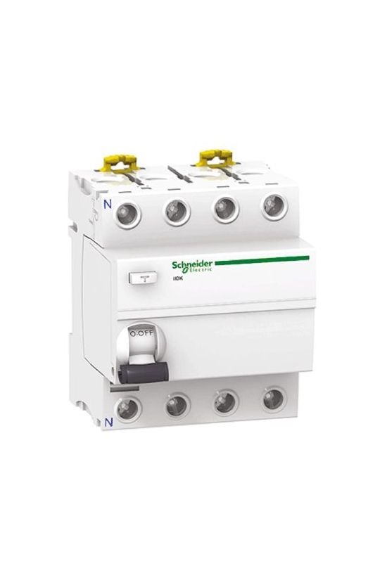 Áram-védőkapcsoló (Fi-relé) analóg 4P 40A 30mA AC-típus 10kA Acti9 iID Schneider - A9R50440