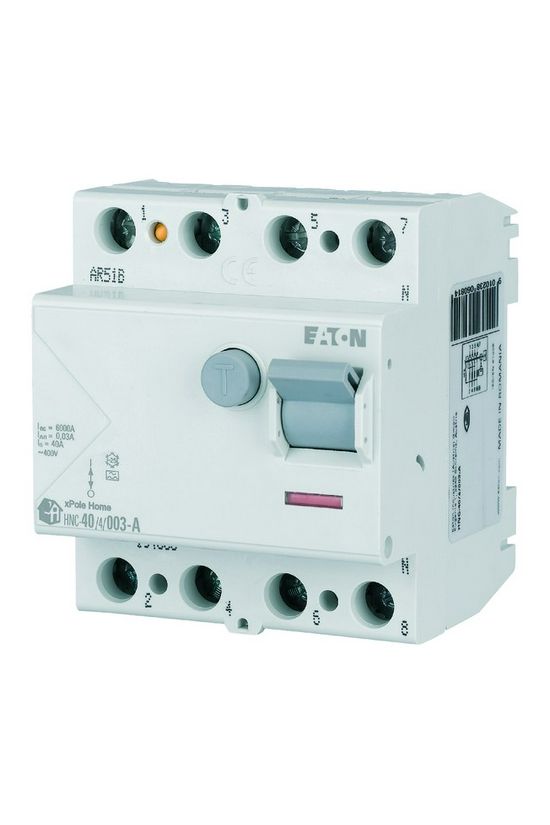 Áram-védőkapcsoló (Fi-relé) analóg 4P 63A 30mA A-típus 6kA HNC-63/4/003-A xPole Home EATON - 194689
