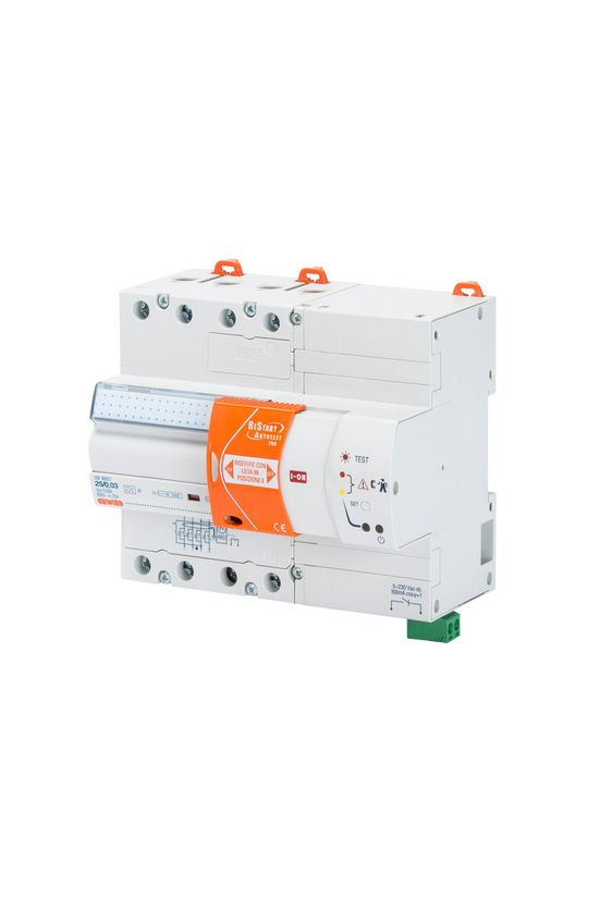 Áram-védőkapcsoló (FI) teszt/visszakapcsolóval 4P 40A 400V 0.03A A-típus 90ReStart GEWISS - GW90922