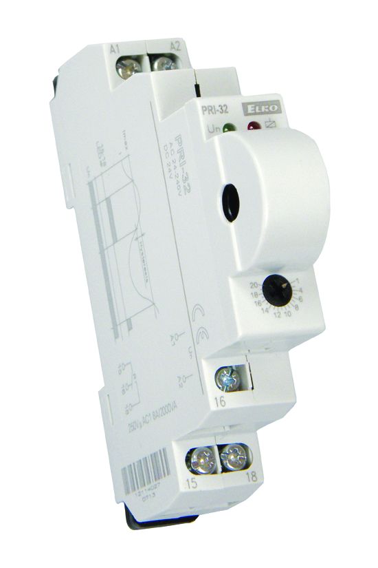 Áramfigyelő relé áramváltós 8A/250V 1v 1-20A-max. csavaros PRI-32 Elko EP - 2196