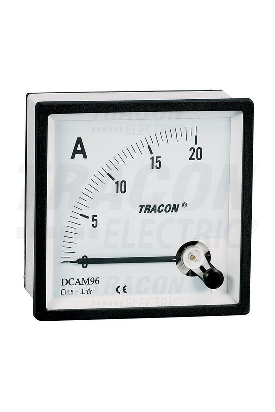 Árammérő analóg táblaműszer lengőtekercses 0-5A 1.5-osztályú DC TRACON - DCAM72-5
