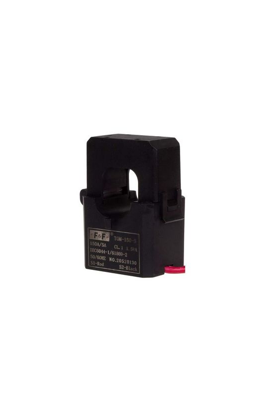 Áramváltó F&F TOM-150 150/5, 1,5VA, Class1, nyitható mini - TOM-150-5