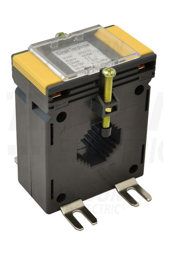 Áramváltó sínre átfűzhető 150A/ 5A 5VA 0.5-osztály TRACON - AV30150SH